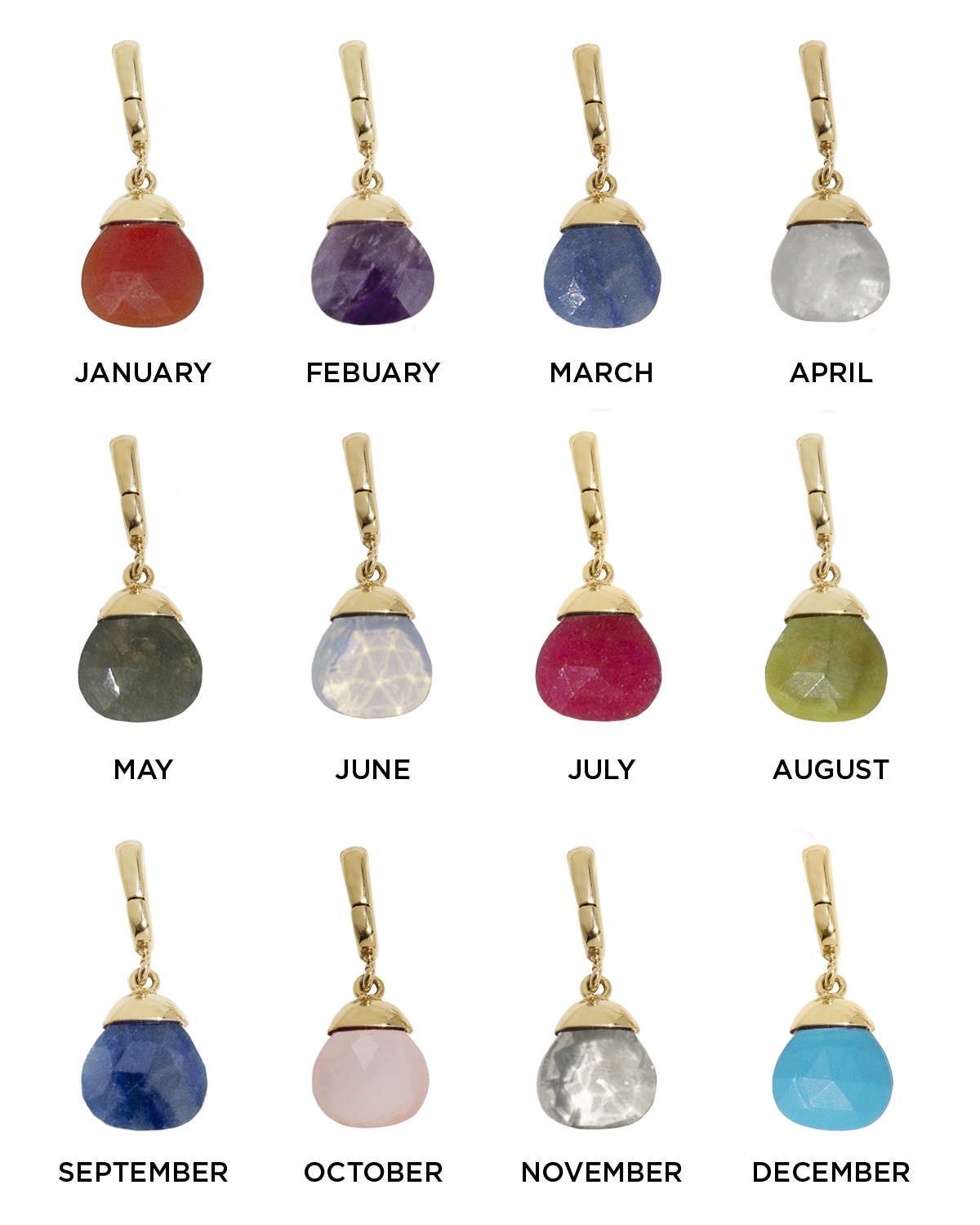 Birthstone Charms
