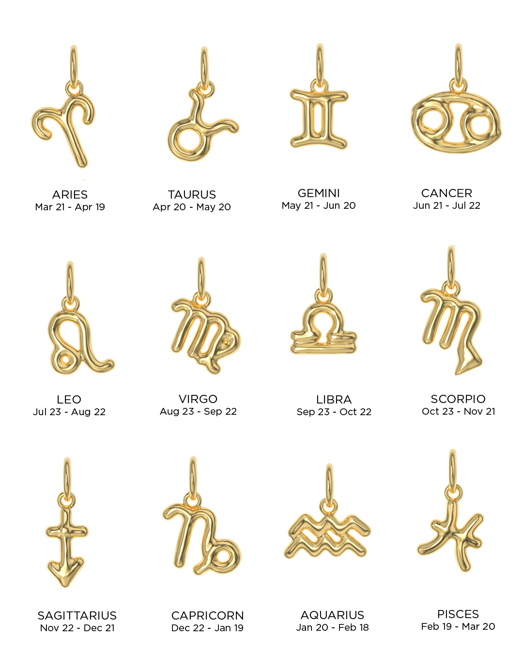 Bubble Zodiac Necklace