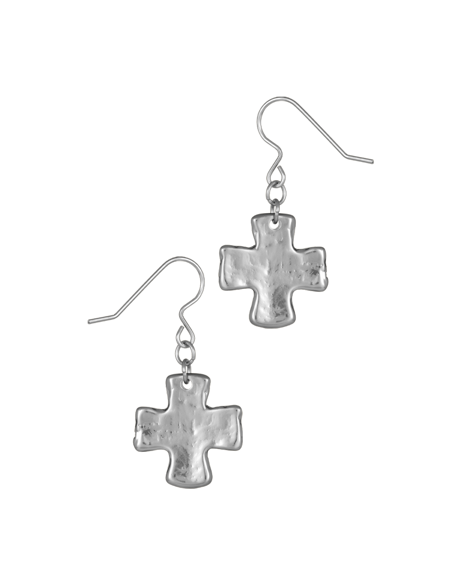 Chunky Cross Earrings