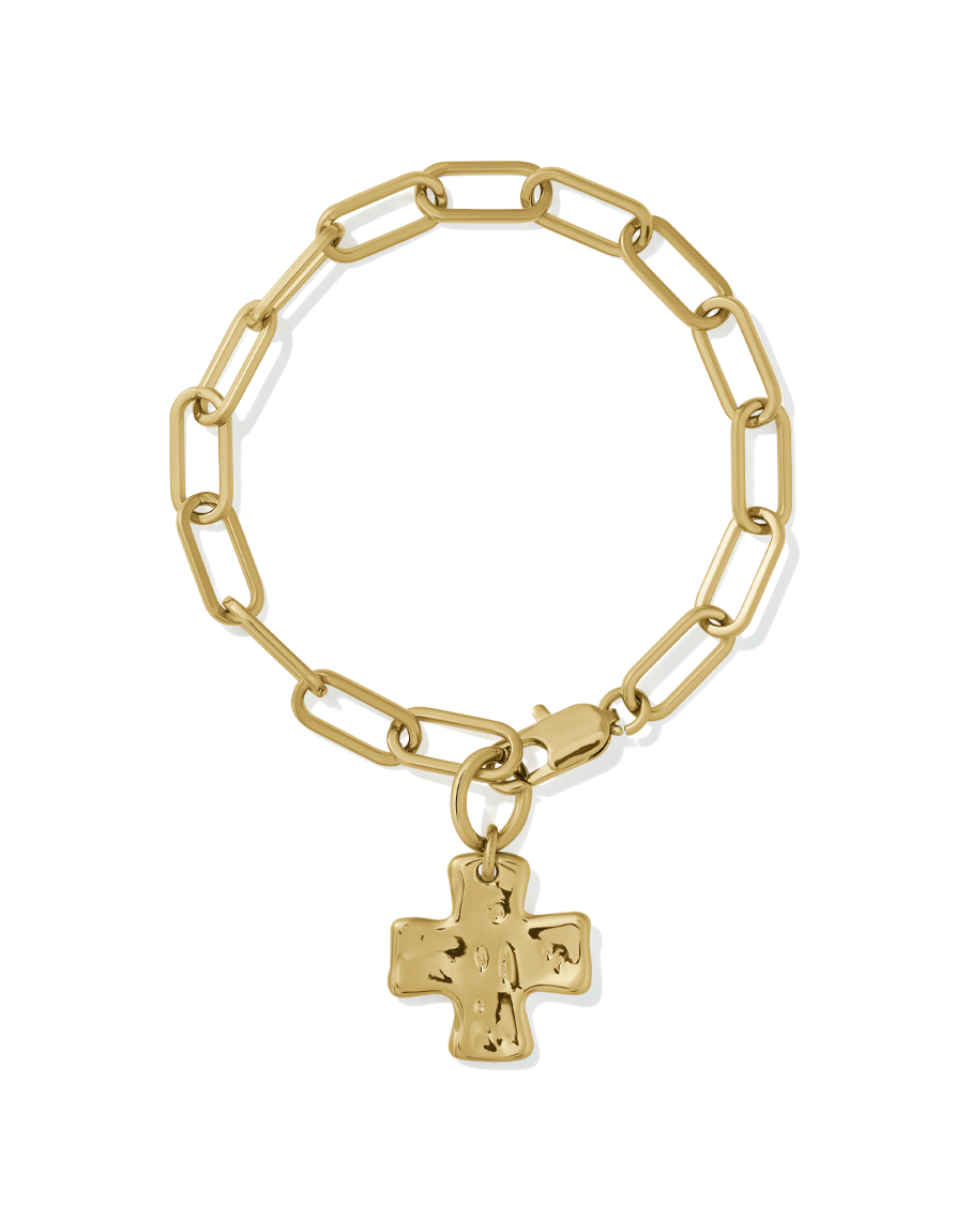 Chunky Cross Chain Bracelet