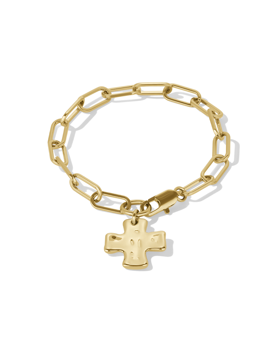 Chunky Cross Chain Bracelet