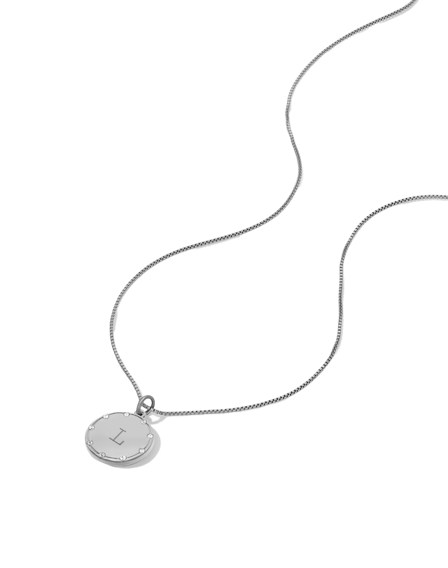 Crystal Disc Necklace