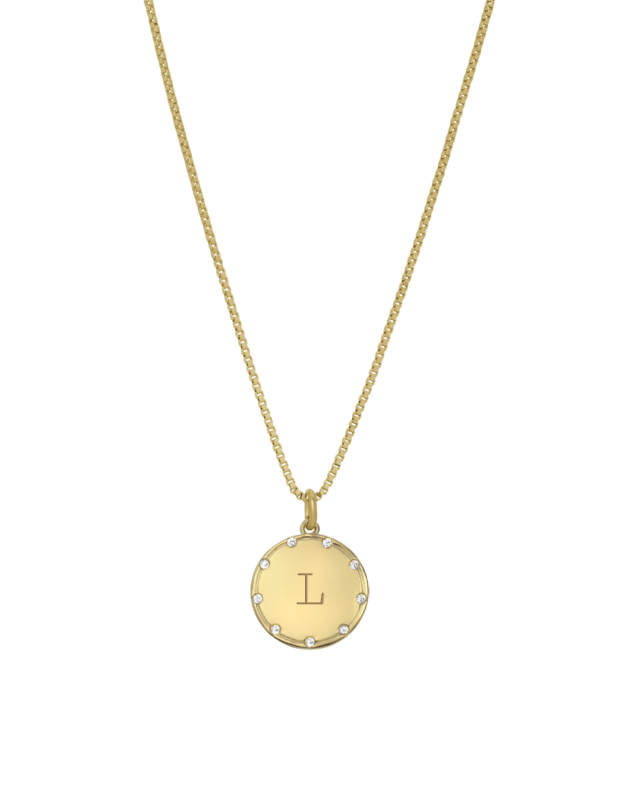 Crystal Disc Necklace