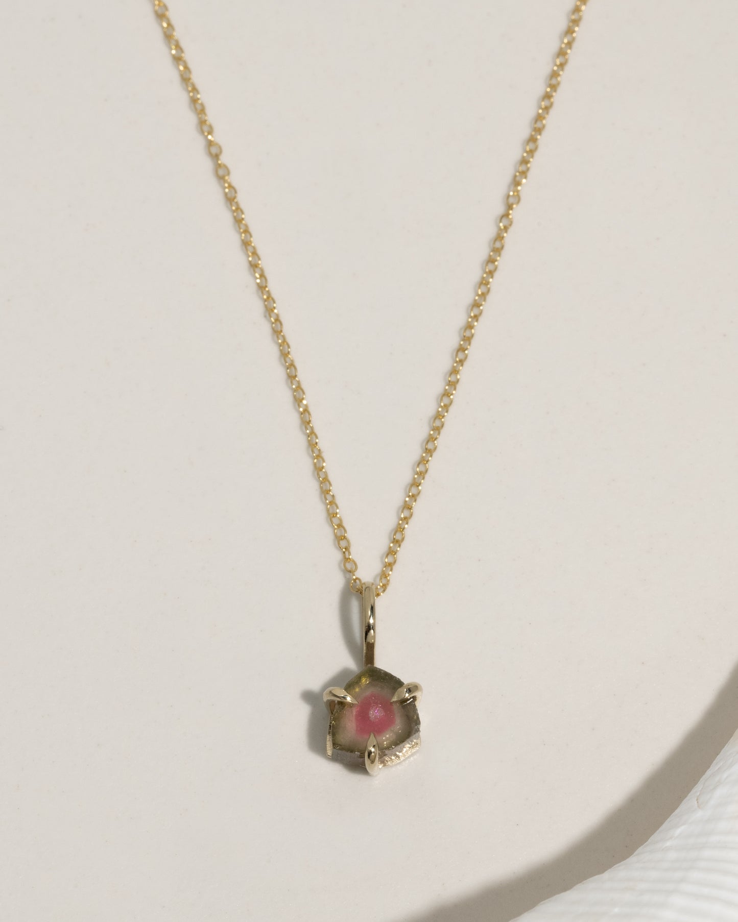 Watermelon Tourmaline Necklace