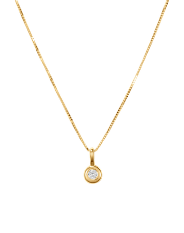 Mini Diamond Drop Necklace