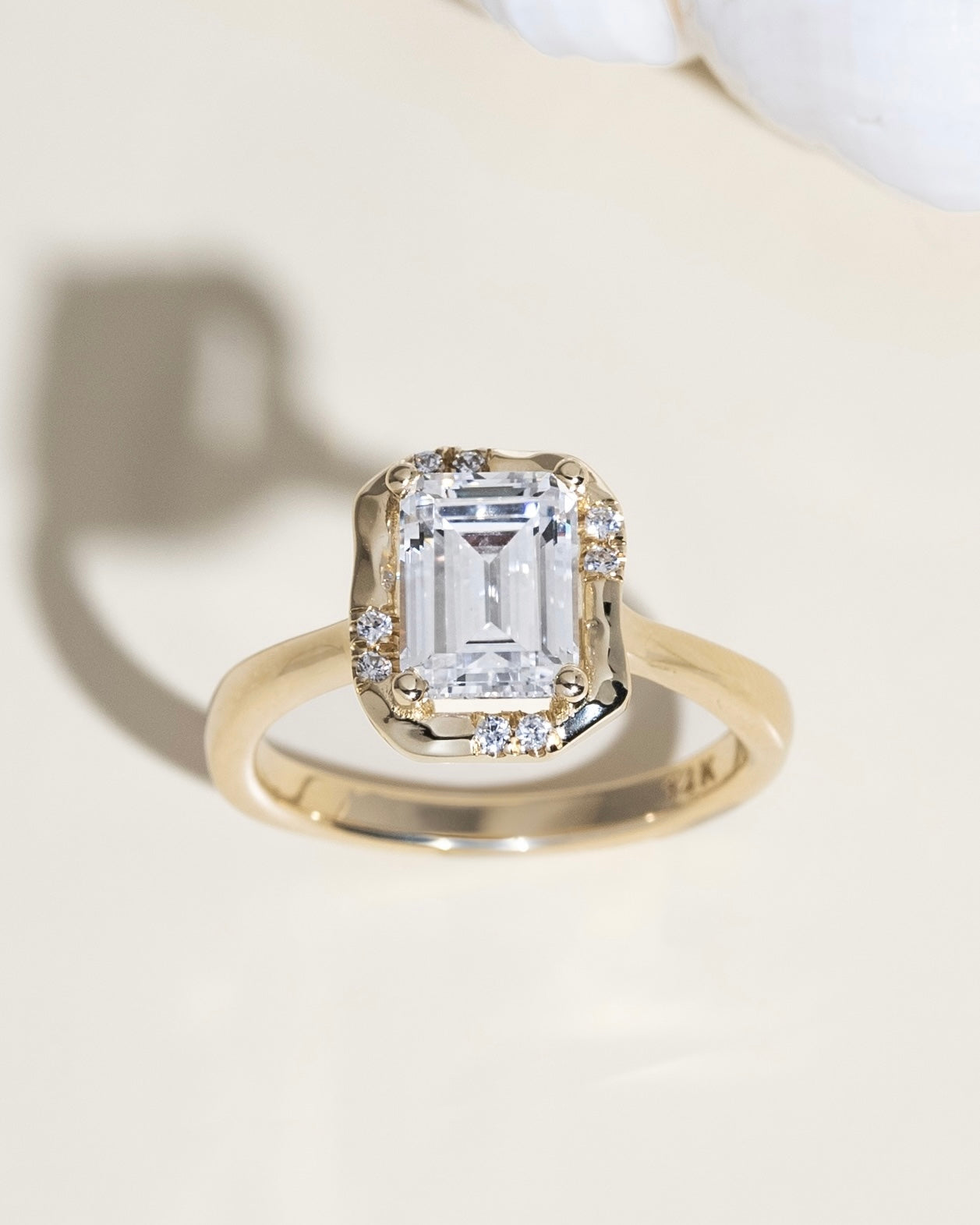 Emerald Goddess Diamond Ring