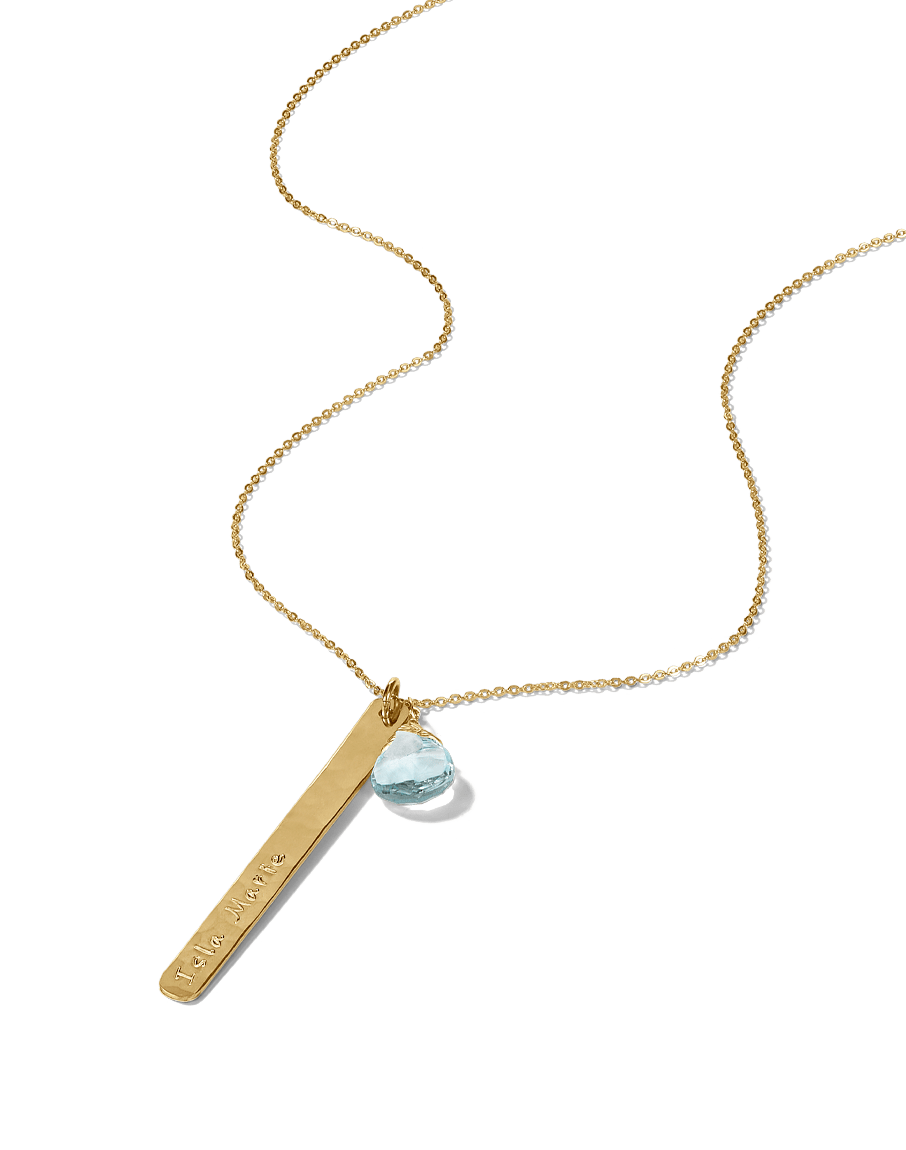 Gem and Bar Necklace