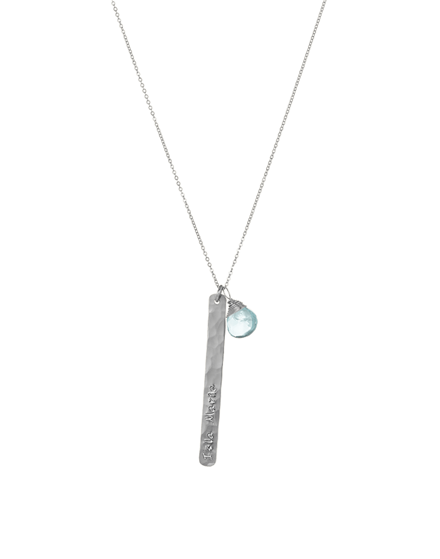 Gem and Bar Necklace