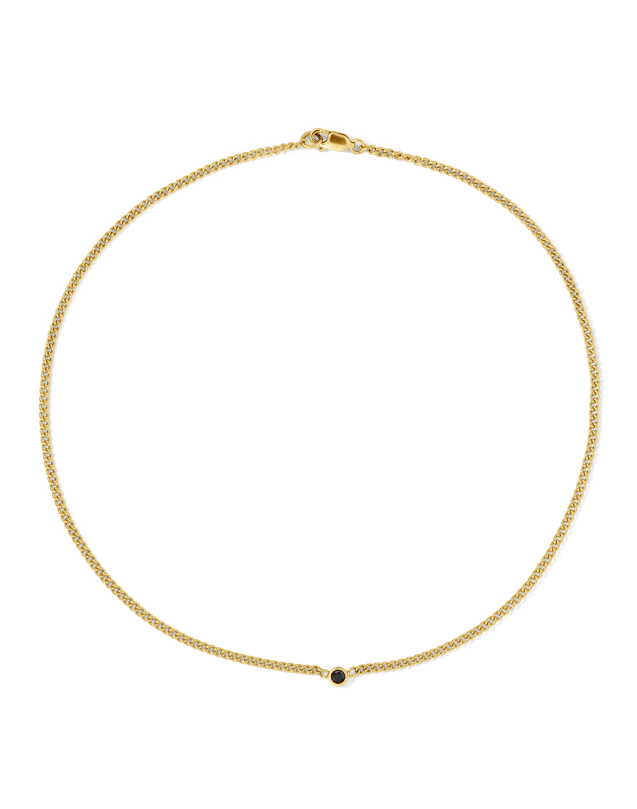 Black Diamond Gemstone Choker