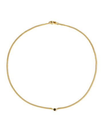 Black Diamond Gemstone Choker