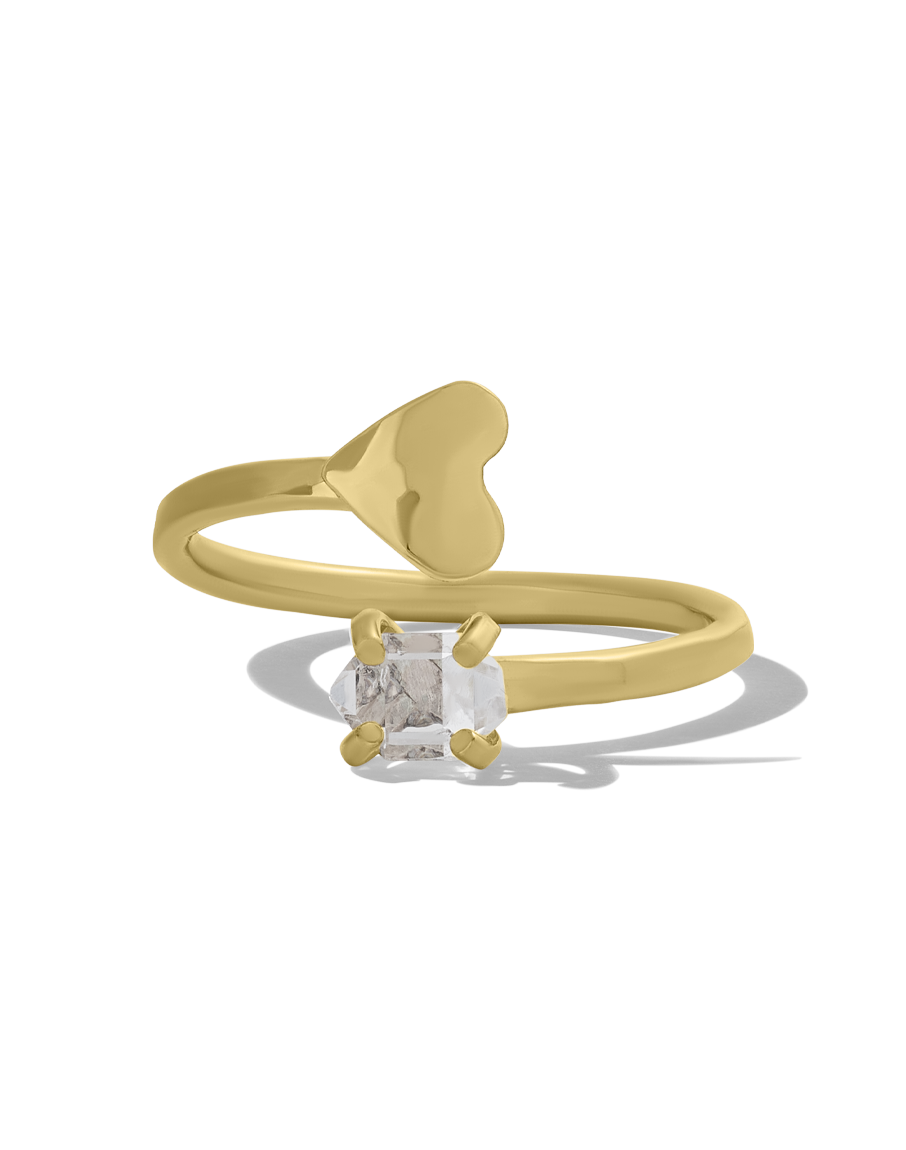Herkimer Heart Ring
