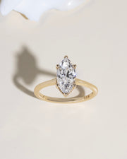 Marquise Halo Diamond Ring