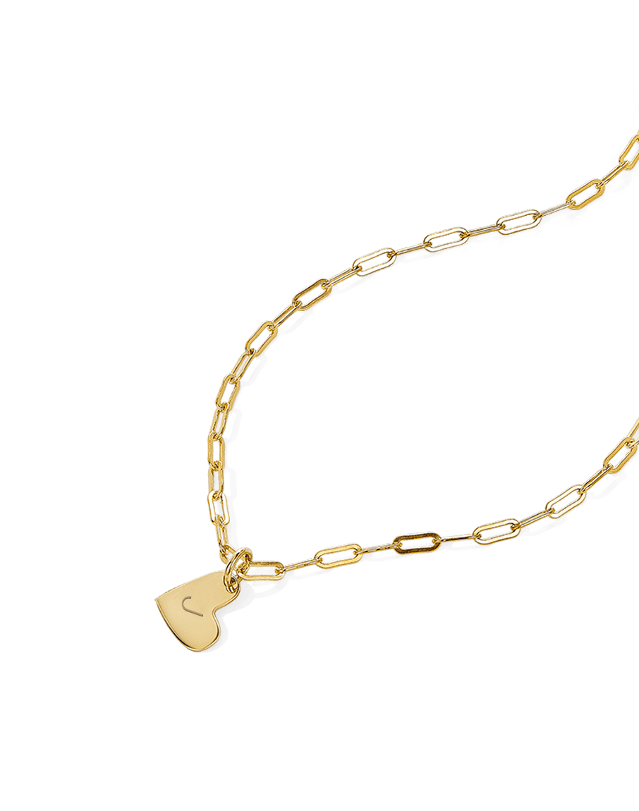 Initial Heart Necklace