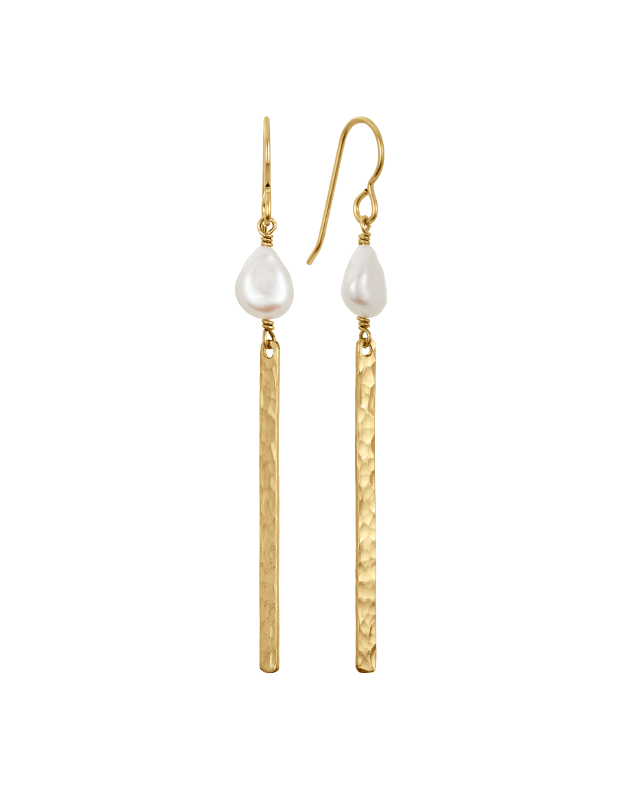Pearl Bar Earrings