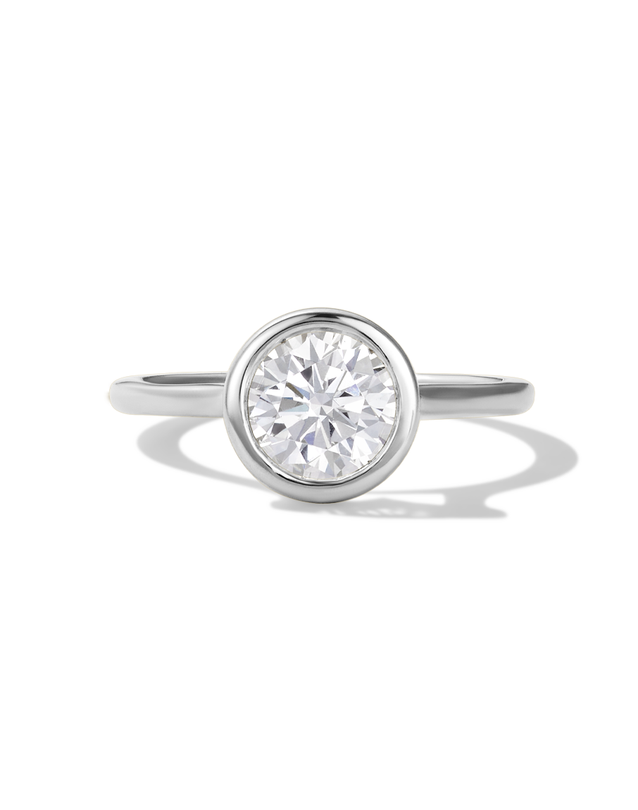Round Bezel Diamond Ring