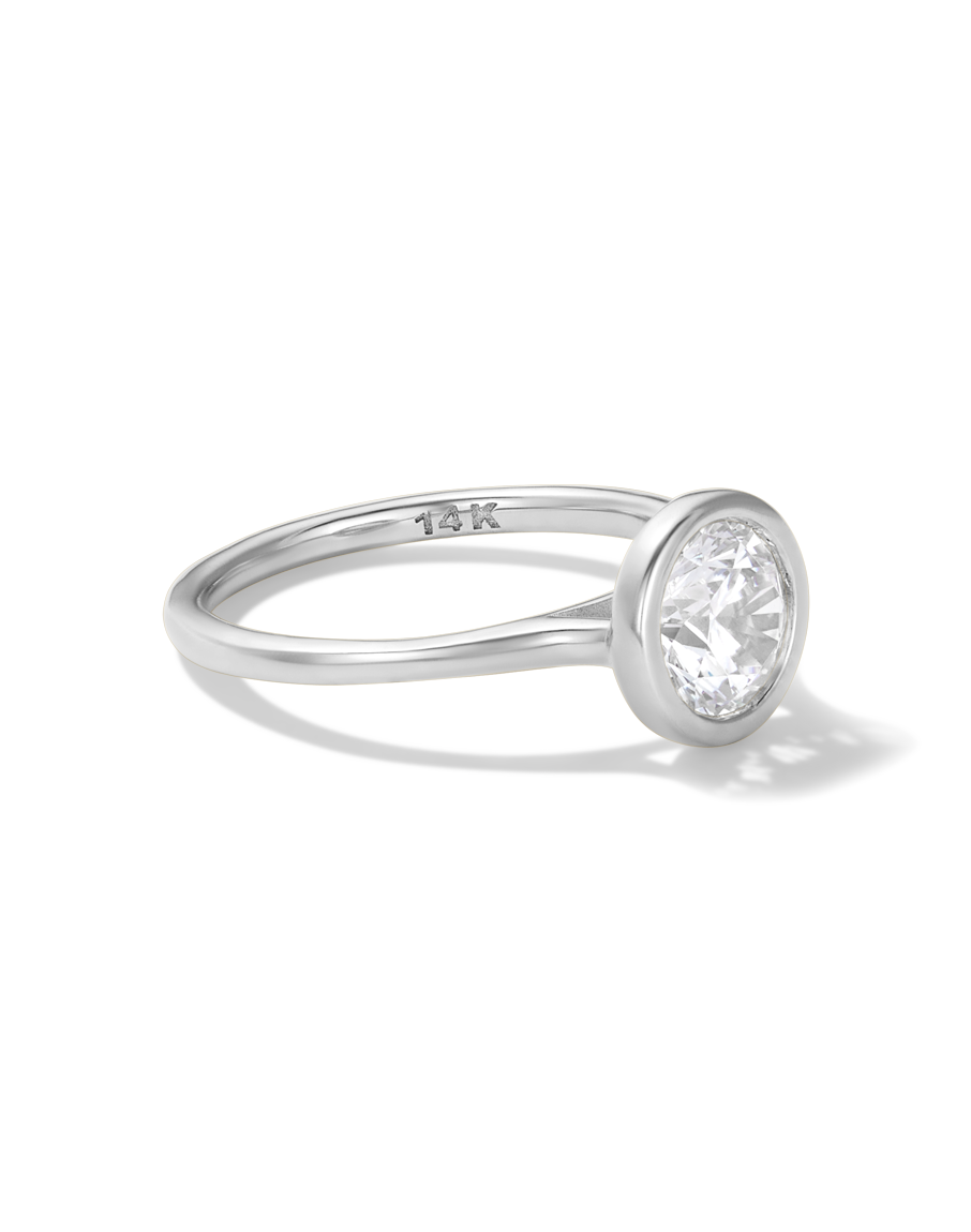 Round Bezel Diamond Ring