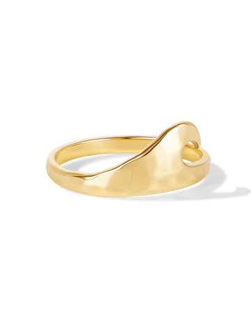 Solid Gold Surfer Ring