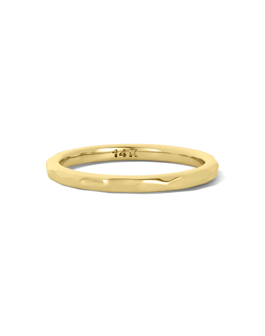 Solid Gold Thick Stacking Ring