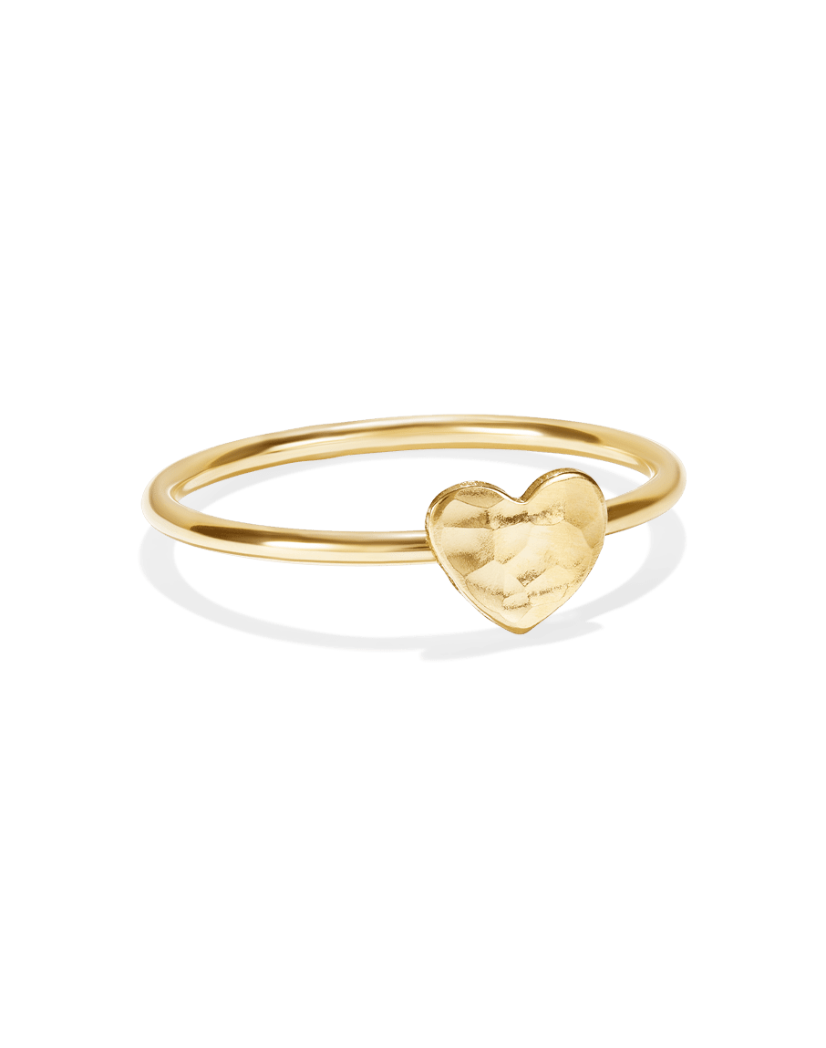 Tiny Heart Stacking Ring