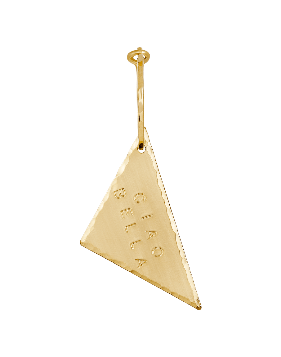 Triangle Stamped Earring