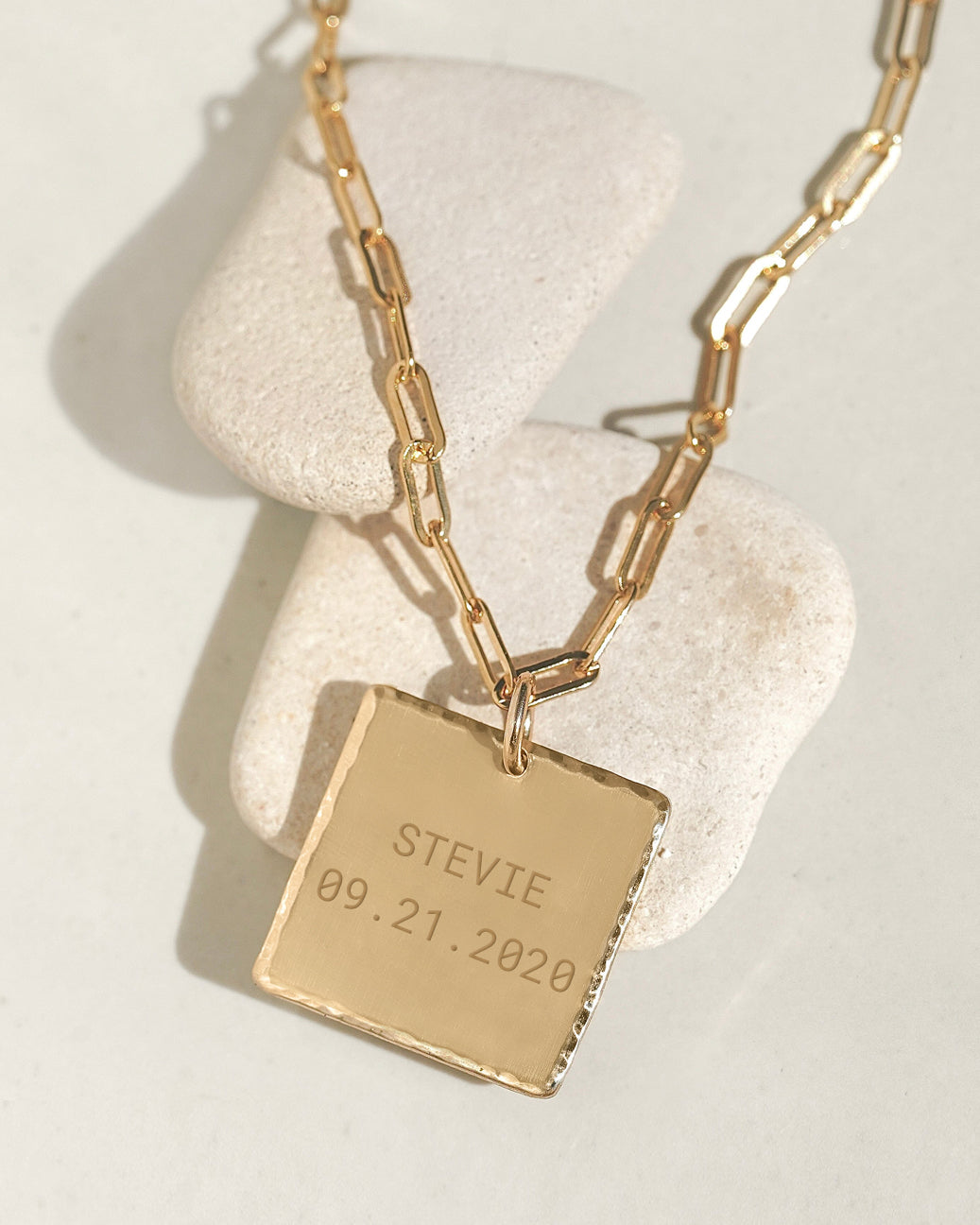 Custom Square Necklace – James Michelle