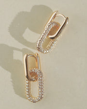 Stone Link Earrings