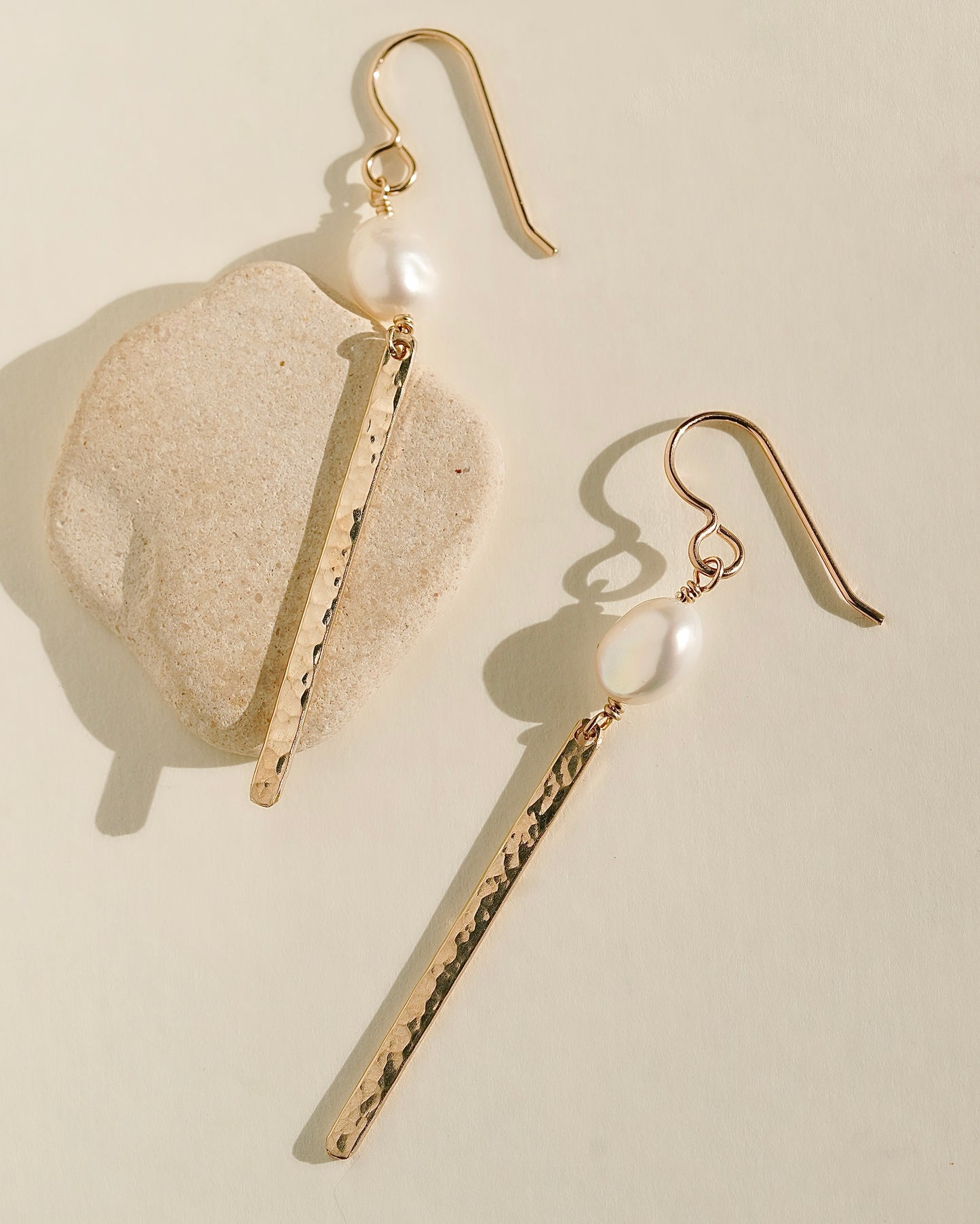 Pearl Bar Earrings