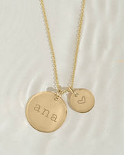 Two Disc Necklace