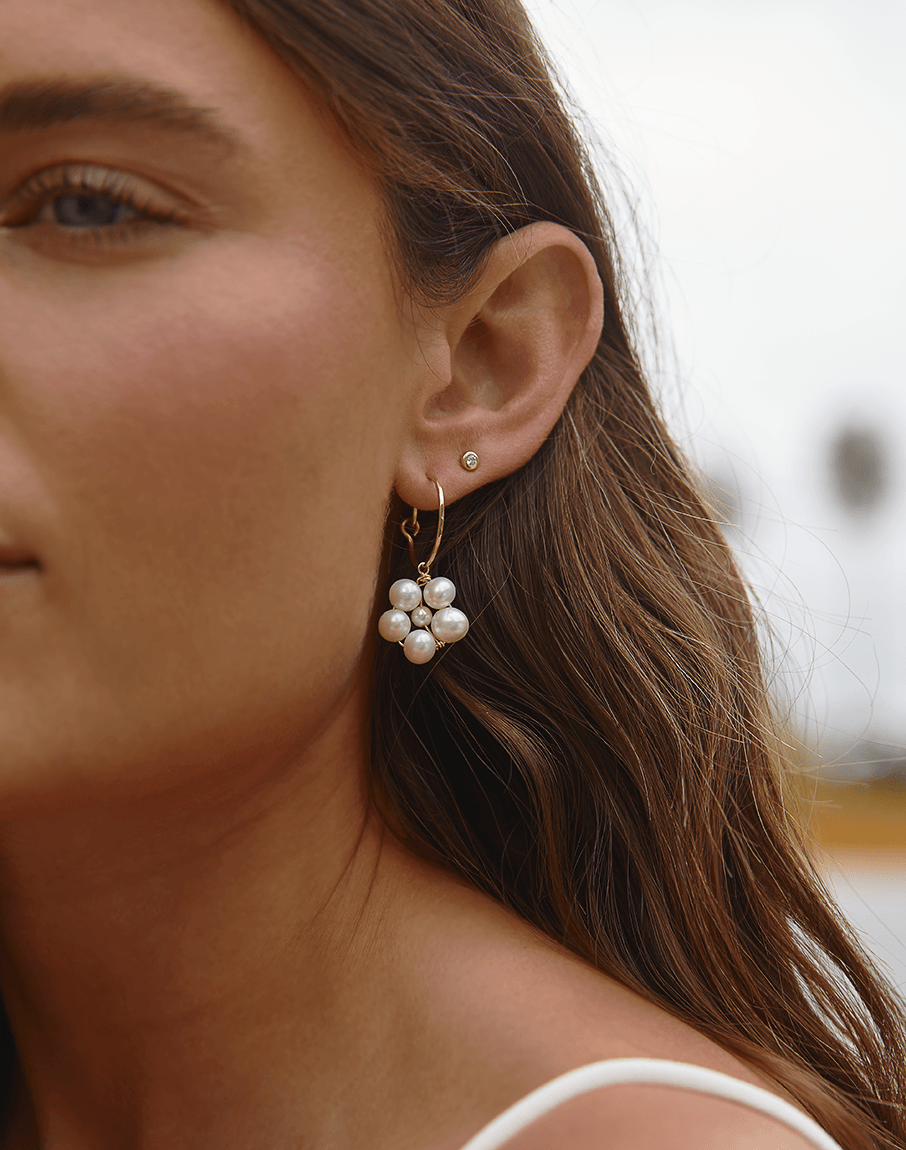 Pearl Daisy Earrings - James Michelle