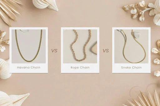 Cuban Link vs Rope vs Herringbone