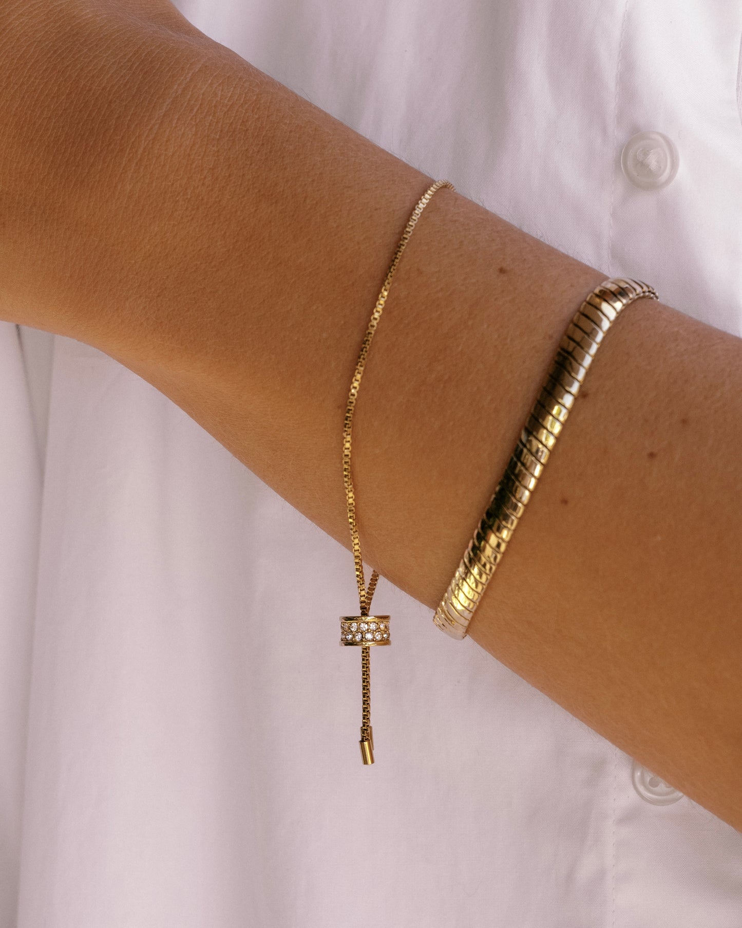 Crystal Bolo Bracelet