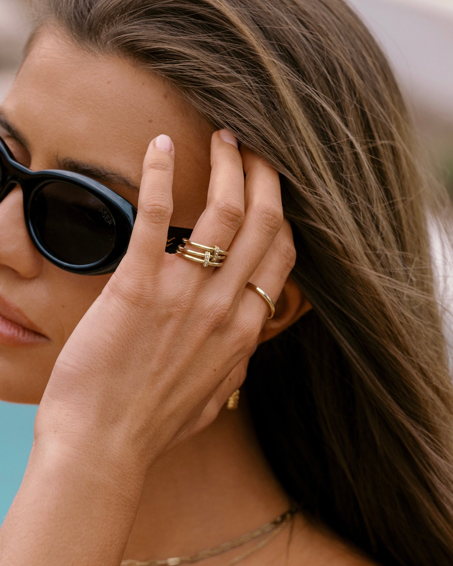Crystal Ring Stack