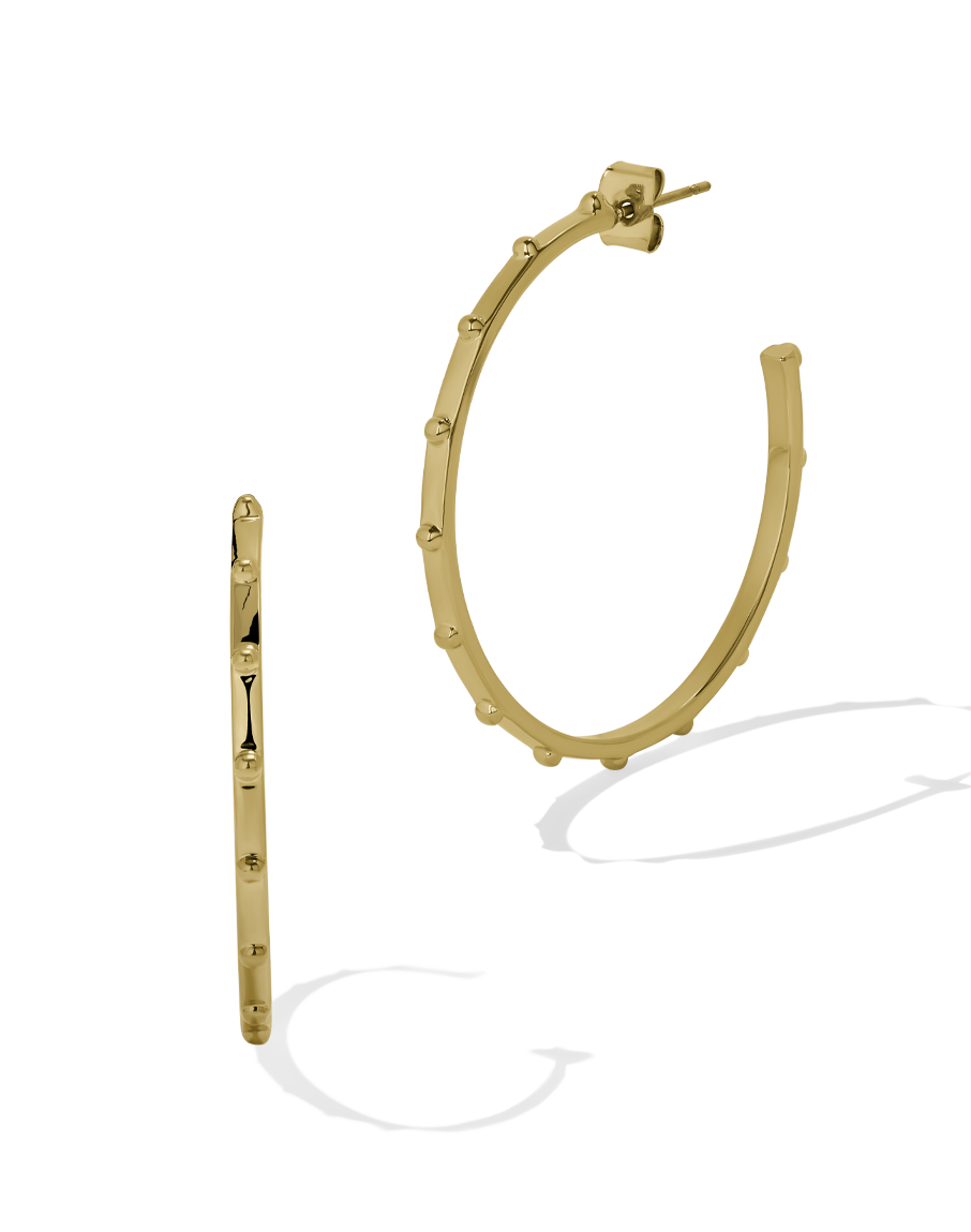 Beaded Hoops