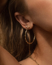 Beaded Hoops