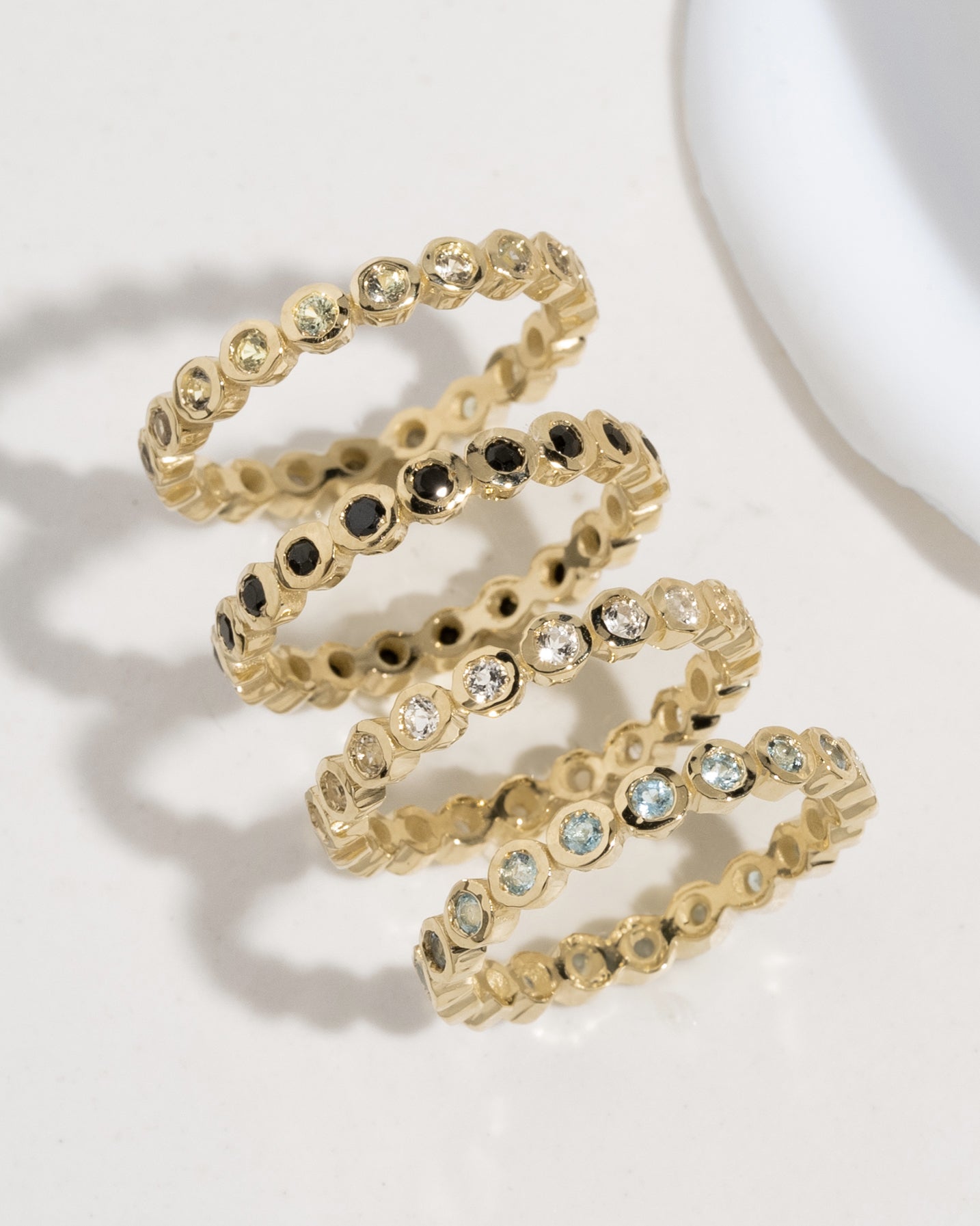 Gemstone Eternity Band