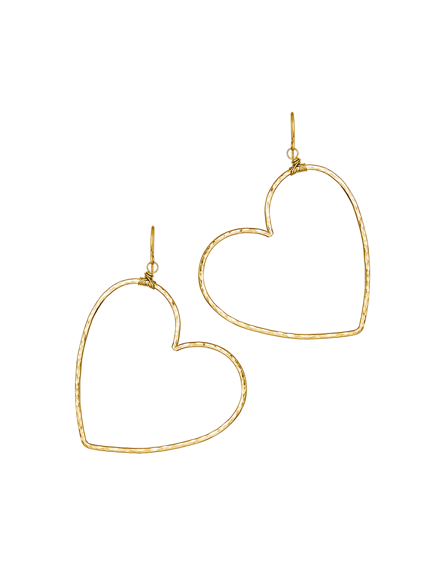 Boho Heart Hoops