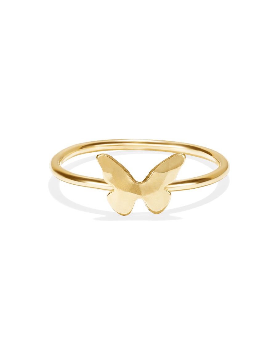 Tiny Butterfly Stacking Ring