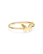 Tiny Butterfly Stacking Ring