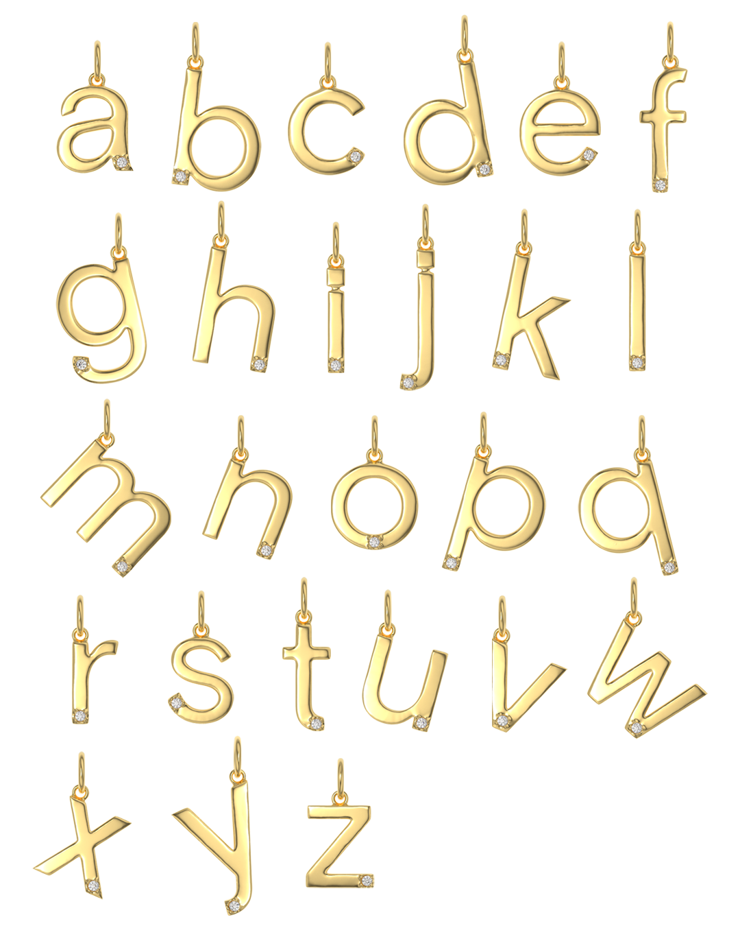 Crystal Letter Necklace