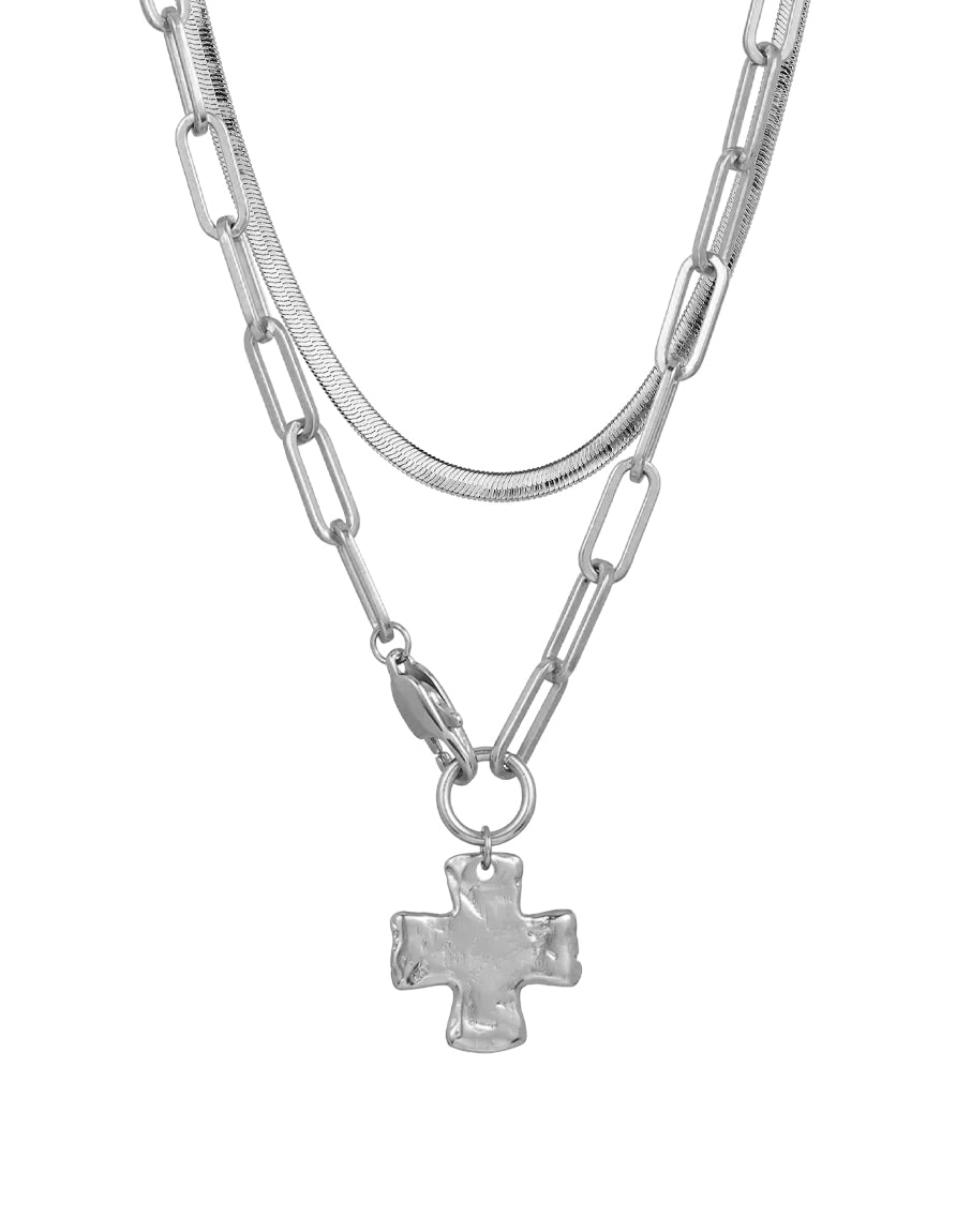 Chunky Cross Necklace Set