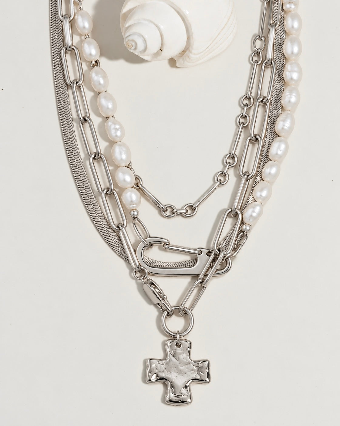 Chunky Cross and Pearl Lock Maximalist Set