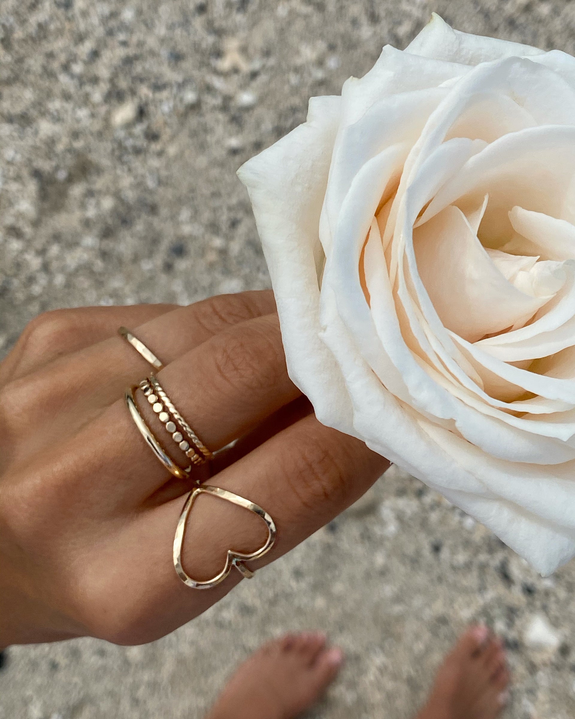 Ti amo heart sales ring
