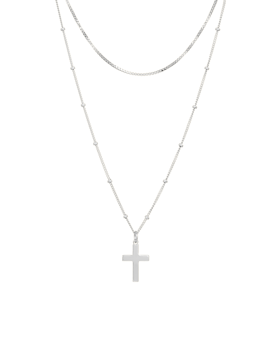 Cross Layered Necklace