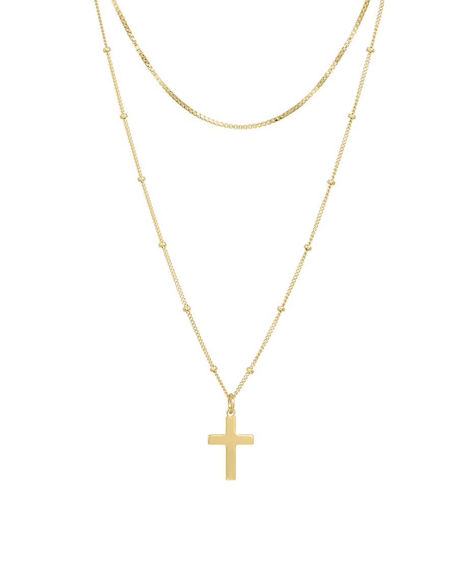 Cross Layered Necklace