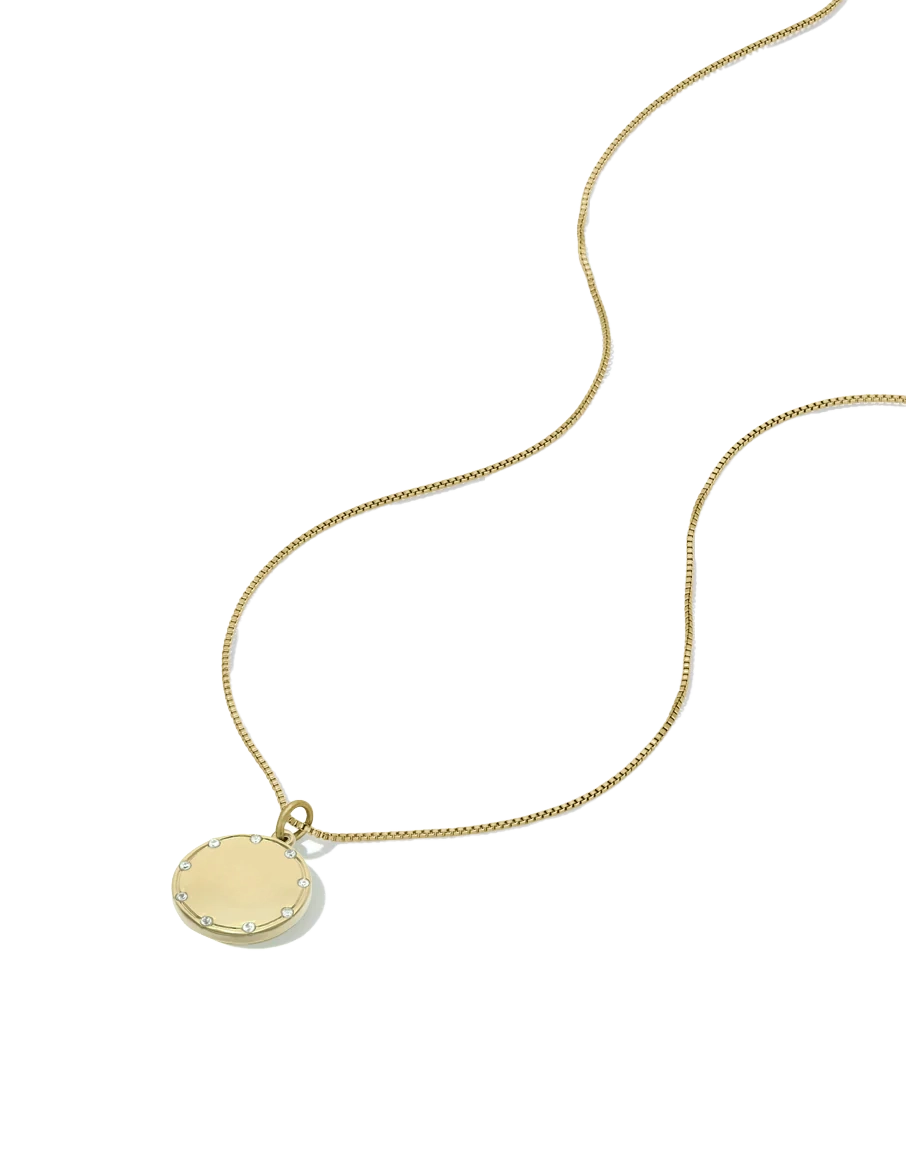 Classic Crystal Disc Necklace