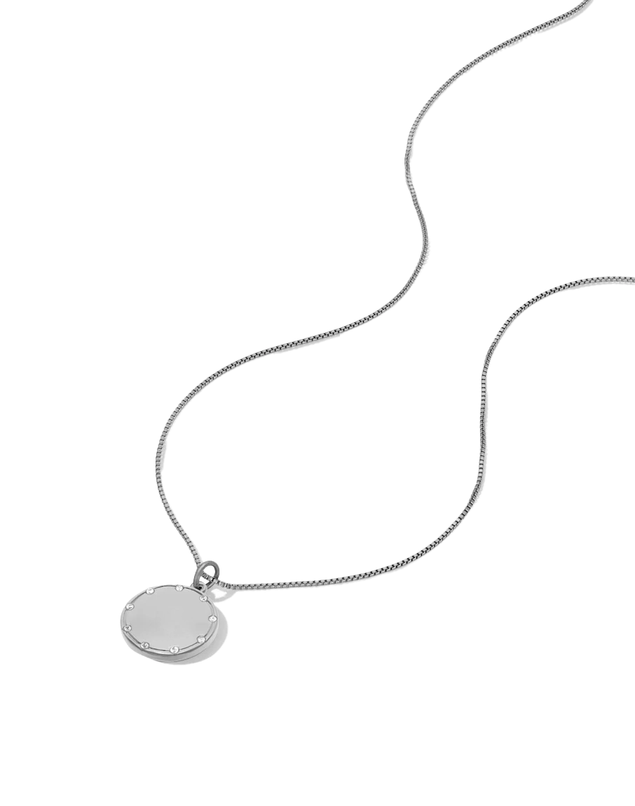 Classic Crystal Disc Necklace