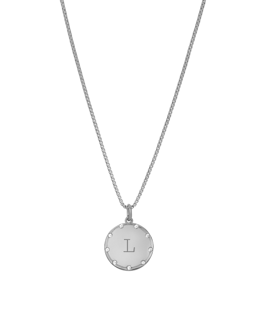 Crystal Disc Necklace
