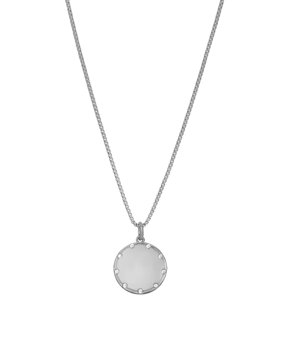 Classic Crystal Disc Necklace