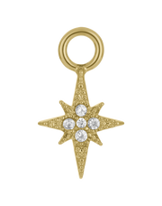Crystal Starburst Hoop Charm