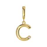 Crystal Letter Charms